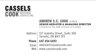 Cassels Cook Mediation Services Ltd.