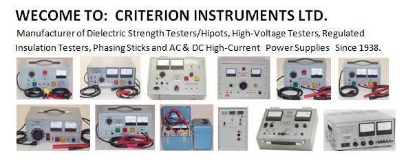 CRITERION INSTRUMENTS - Electronic Test Equipment